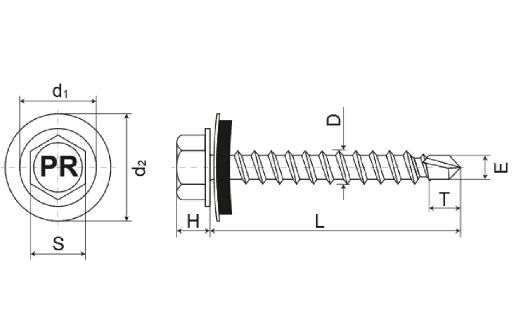 Саморезы кровельные RAL