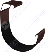 Соединитель желоба Аквасистем 125 RR32 темно-коричневый