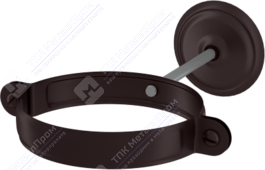 Держатель трубы Аквасистем 90 комплект для крепления трубы RR32 темно-коричневый