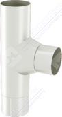 Тройник трубы Аквасистем 90 RR20 белый