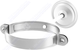 Держатель трубы Аквасистем 90 комплект для крепления трубы RAL9010 белый