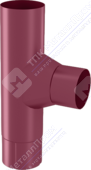 Тройник трубы Аквасистем 90 P363 вишня
