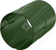 Соединитель трубы Аквасистем 100 P362 темно-зеленый