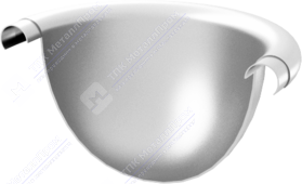 Заглушка желоба Аквасистем 125 RAL9010 белый