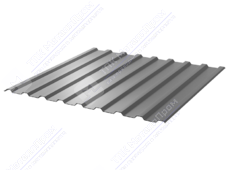 Профнастил полимер С20 0,45 1110/1150 ПЭ RAL7004 сигнально-серый