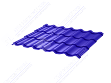 Металлочерепица МЧ2 Монтеррей 0,5 ПЭ RAL5002 ультрамарин