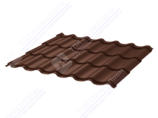 Металлочерепица МЧ2 Монтеррей 0,4 1,18 6м ПЭ RAL8017 шоколад