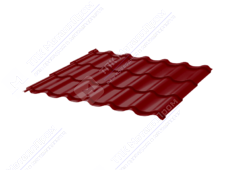 Металлочерепица МЧ2 СуперМонтеррей 0,4 ПЭ RAL3005 красное вино