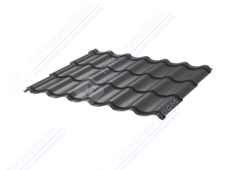 Металлочерепица МЧ2 СуперМонтеррей 0,45 ПЭ RAL7024 серый графит