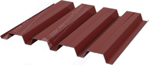 Профнастил полимер Н60 0,45 ТУ 845/902 ПЭ RAL3009 красный оксид