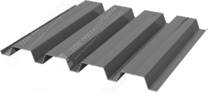 Профнастил полимер Н60 0,5 845/902 ПЭ RAL7005 темно-серый