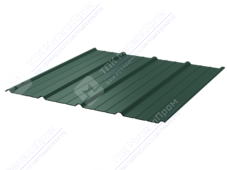 Профнастил полимер С18 0,45 1150/1190 ПЭ RAL6005 зеленый мох
