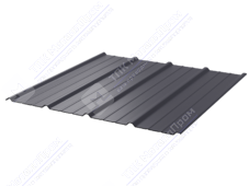 Профнастил полимер С18 0,45 1150/1190 ПЭ RAL7024 серый графит