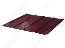 Профнастил полимер С18 0,5 1150/1190 ПЭ RAL3005 красное вино