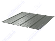 Профнастил полимер С18 0,45 1150/1190 ПЭ RAL7005 темно-серый