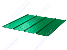 Профнастил полимер С18 0,45 ТУ 1150/1190 ПЭ RAL6029 зеленая мята