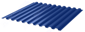 Профнастил полимер С21 0,5 1000/1051 ПЭ RAL5005 сигнально-синий