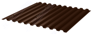 Профнастил полимер С21 0,7 1000/1051 ПЭ RAL8017 шоколад