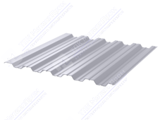 Профнастил полимер НС35 0,45 1000/1060 ПЭ RAL7004 сигнально-серый