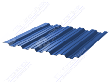 Профнастил полимер НС35 0,45 ТУ 1000/1060 ПЭ RAL5005 сигнально-синий