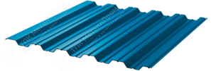 Профнастил полимер НС35 0,7 1000/1060 ПЭ RAL5021 морская волна