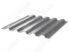 Профнастил полимер С44 0,4 1000/1047 ПЭ RAL7004 сигнально-серый