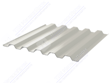 Профнастил полимер С44 0,4 1000/1047 ПЭ RAL9002 серо-белый