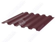 Профнастил полимер С44 0,7 1000/1047 ПЭ RAL3005 красное вино