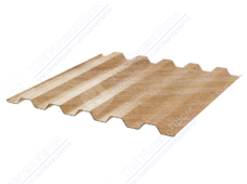 Профнастил полимер С44 0,45 1000/1047 ДПП G6W010P светлое дерево