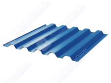Профнастил полимер С44 0,45 1000/1047 ПЭ RAL5012 голубой