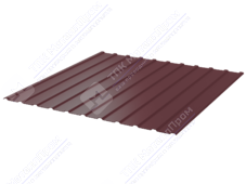Профнастил полимер С10 0,45 ТУ 1130/1155 ПЭ RAL3005 красное вино