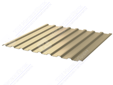 Профнастил полимер СП20 0,4 1100/1150 ПЭ RAL1014 слоновая кость