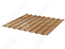Профнастил полимер СП20 0,45 1100/1150 ДПП OM031A натур дерево