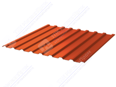 Профнастил полимер СП20 0,45 1100/1150 ПЭ RAL2004 оранжевый