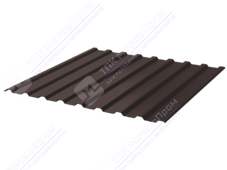 Профнастил полимер СП20 0,45 1100/1150 матовый ПЭ RAL8017 шоколад