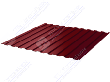 Профнастил полимер С8 0,4 1150/1200 ПЭ RAL3005 красное вино