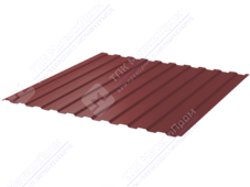 Профнастил полимер С8 0,4 1150/1200 ПЭ RAL3011 коричнево-красный