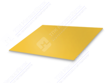 Лист с полимерным покрытием 0,5 мм ПЭ в пленке RAL1018 цинково-желтый