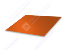 Лист с полимерным покрытием 0,7 мм ПЭ в пленке RAL2004 оранжевый