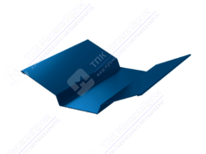 Планка ендовы верхняя 86 80 0,45 2м стандарт ПЭ RAL5005 сигнально-синий К-508