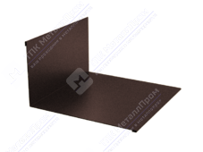 Планка примыкания нижняя 122 250 0,45 2м стандарт ПЭ RAL8017 шоколад К-502