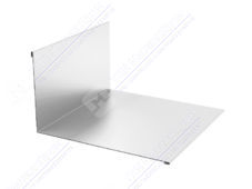 Планка примыкания верхняя 145 250 0,4 2м стандарт ПЭ в пленке RAL9003 сигнально-белый К-501