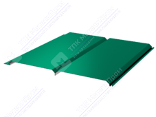 Сайдинг брус 330/355 0,5 ПЭ RAL6029 зеленая мята