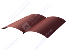 Сайдинг бревно 330/353,5 0,5 ПЭ RAL3011 коричнево-красный