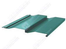 Сайдинг кораб доска 228/255 0,4 ПЭ RAL5021 морская волна