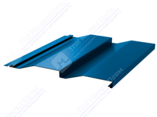 Сайдинг кораб доска 228/255 0,4 ПЭ RAL5005 сигнально-синий