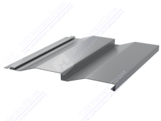 Сайдинг кораб доска 228/255 0,45 ПЭ RAL9006 белый алюминий