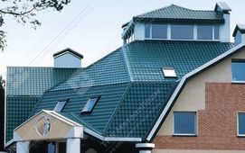 Металлочерепица Монтеррей п/э RAL 5021 (голубая вода) 0,55 мм