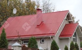 Металлочерепица Монтеррей п/э RAL 3003 (рубин) 0,55 мм