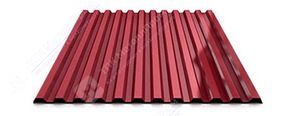 Профнастил С-21 п/э RAL 3003 (красный рубин) 0,5 мм